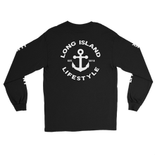 long island lifestyle long sleeve tee front and back