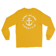 long island lifestyle long sleeve tee front and back