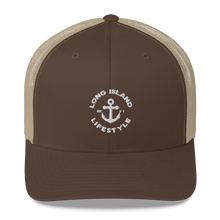 Long Island lifestyle brown snap back
