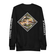 long island lifestyle sweat shirt camo fish