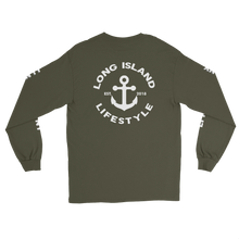 long island lifestyle long sleeve tee front and back