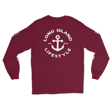 long island lifestyle long sleeve tee front and back