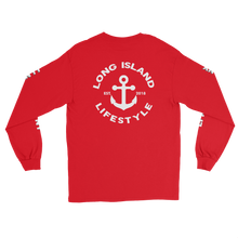 long island lifestyle long sleeve tee front and back