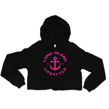 PINK CROP HOODIE