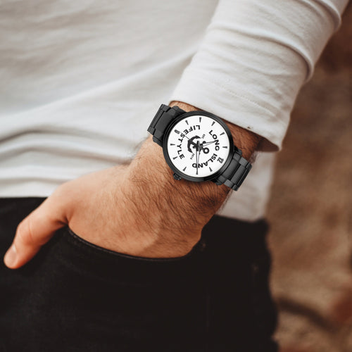 LONG ISLAND  New Steel Strap Automatic Watch