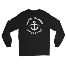 long island lifestyle long sleeve tee front and back 