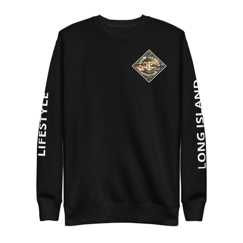 long island lifestyle sweat shirt camo fish