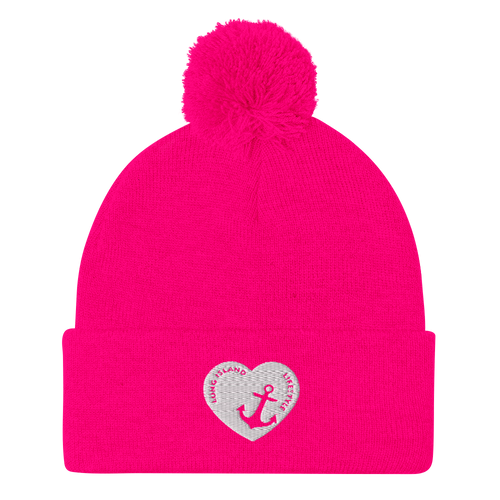 lONG ISLAND LIFESTYLE POM-POM BEANIE